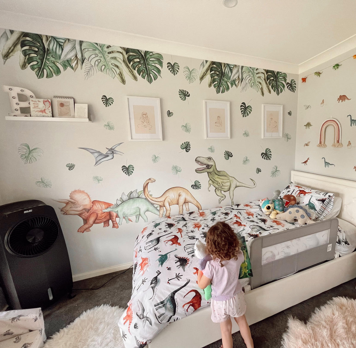 Dinosaurs Wall Decals Australian Design Hand Painted Peel & Stick, Rem