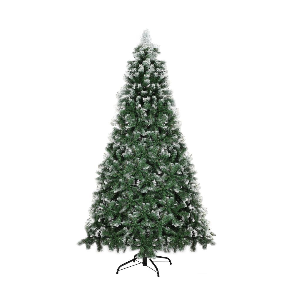 Mazam Christmas Tree 2.1M 7ft Xmas Trees Snowy Decorations Green 1000 Tips