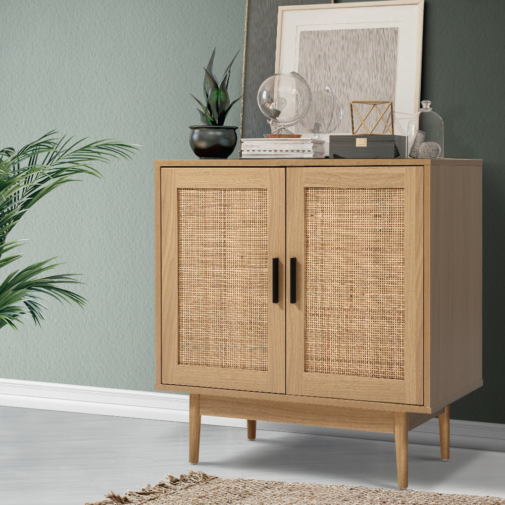 Artiss rattan buffet sideboard cabinet storage hallway table kitchen cupboard discount