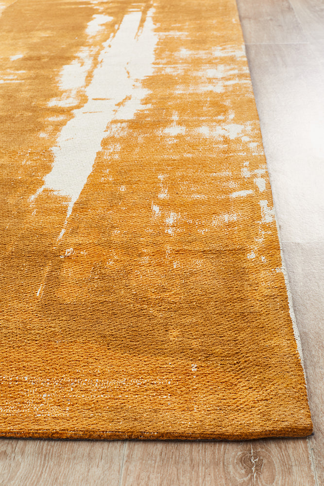 Mustard Rug Solid Magnolia 11 Mustard Rug