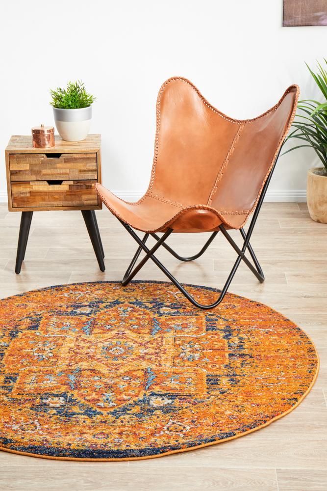 Rust Round Rug Radiance 400 Rust Round Rug